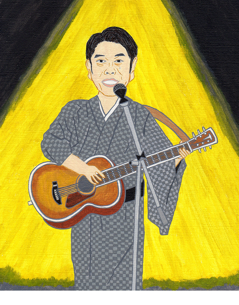 落語とロックを融合させた斬新な演目でお馴染みの遊方さん。暗転からいきなりギターを抱えての再登場。劇場内が全体に明るくなって、また違った盛り上がりを見せた。